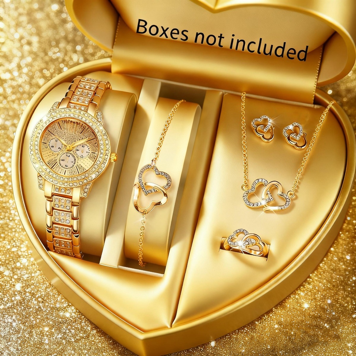 Luxury Watch Case Travel - 6 pièces de luxe strass femmes