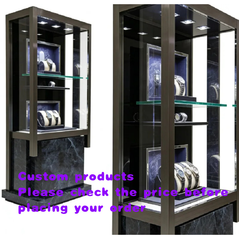 Luxury Watch Tier - Vitrine à montres autoportante multi-niveaux de