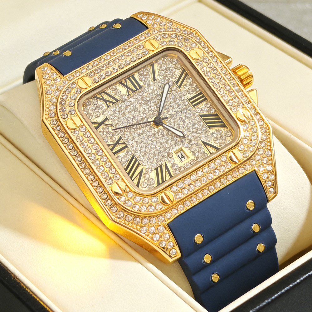 Luxury Watch Iceberg - Montre à quartz carrée tendance pour