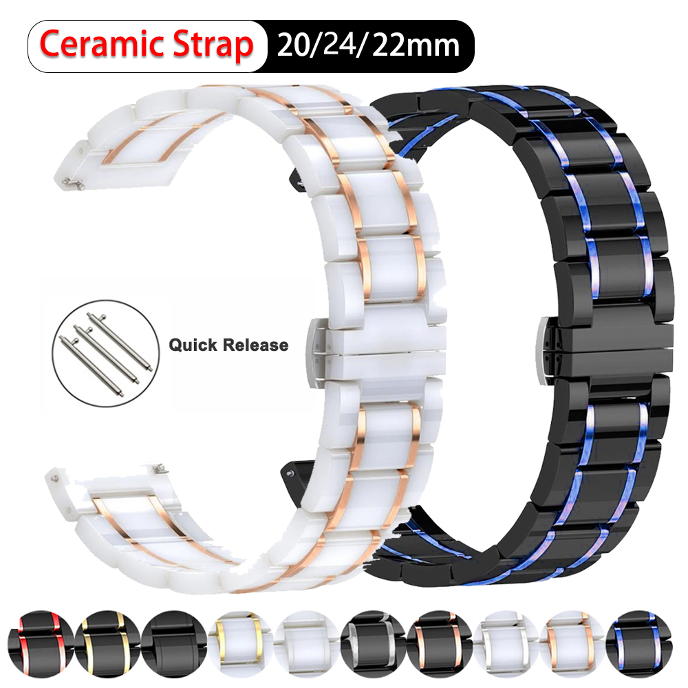 Luxury Watch Galaxy - Bracelet en céramique pour Samsung galaxy