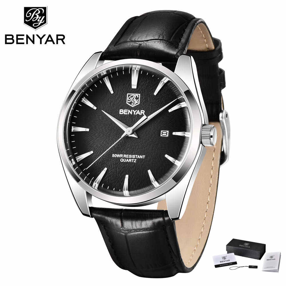 Luxury Watch Mockup - Benyar 5163 Top marque de luxe