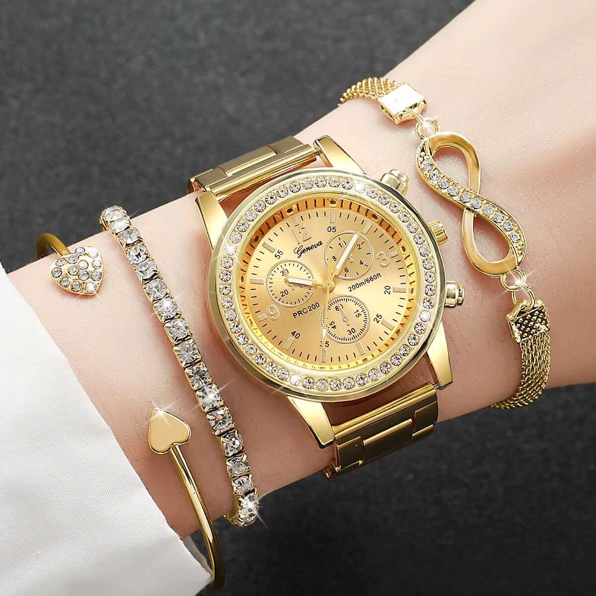 Luxury Watch Case Travel - Ensemble de 4 montres de luxe