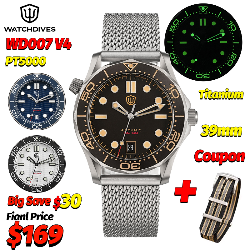 Watchdives Wd007 V4 39Mm NTTD  - Luxury Watch Omega avis et prix