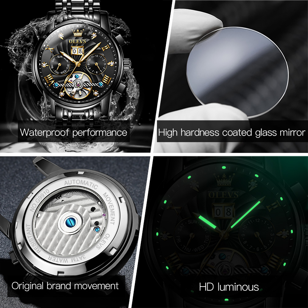 OLEVS classique hommes montres - Tourbillon Movement Watch avis et prix