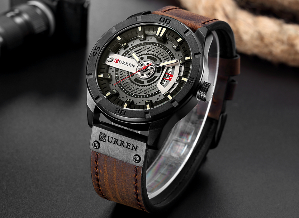 Montre de luxe marque CURREN h - Luxury Watch Holder For Men avis et prix