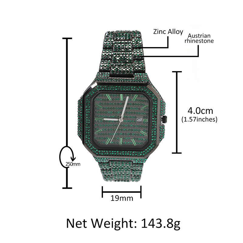 Montres à quartz pour hommes H - Luxury Watch Gold And Black avis et prix