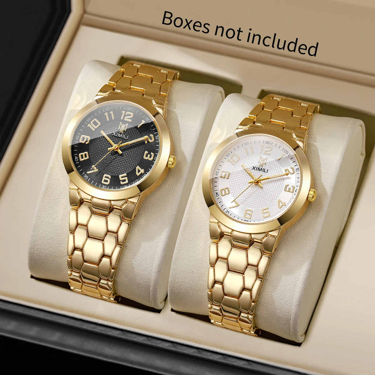 Montre-bracelet de luxe pour f - Luxury Watch Gold And Black avis et prix