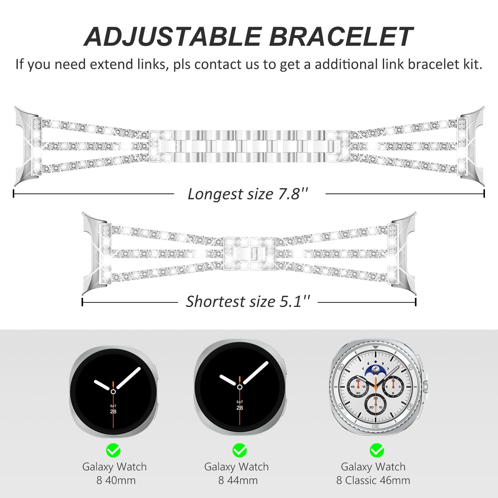 Bracelet en diamant pour Samsu - Luxury Watch Galaxy avis et prix