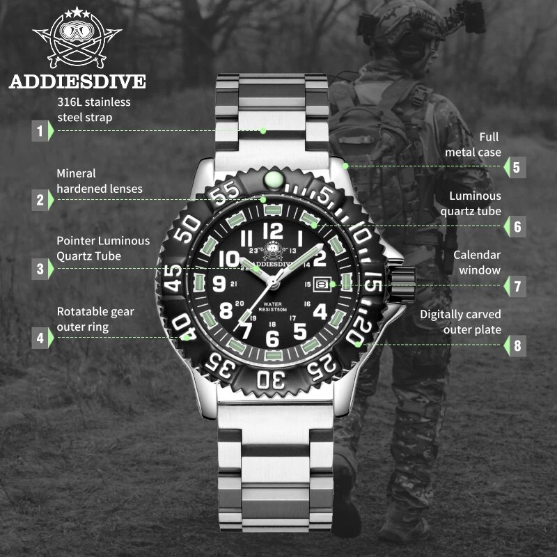 Addies Dive-Montre à quartz dé - Luxury Watch Omega avis et prix