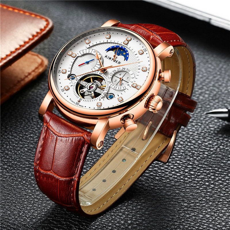 Marque de luxe KINYUED automat - Tourbillon Movement Watch avis et prix