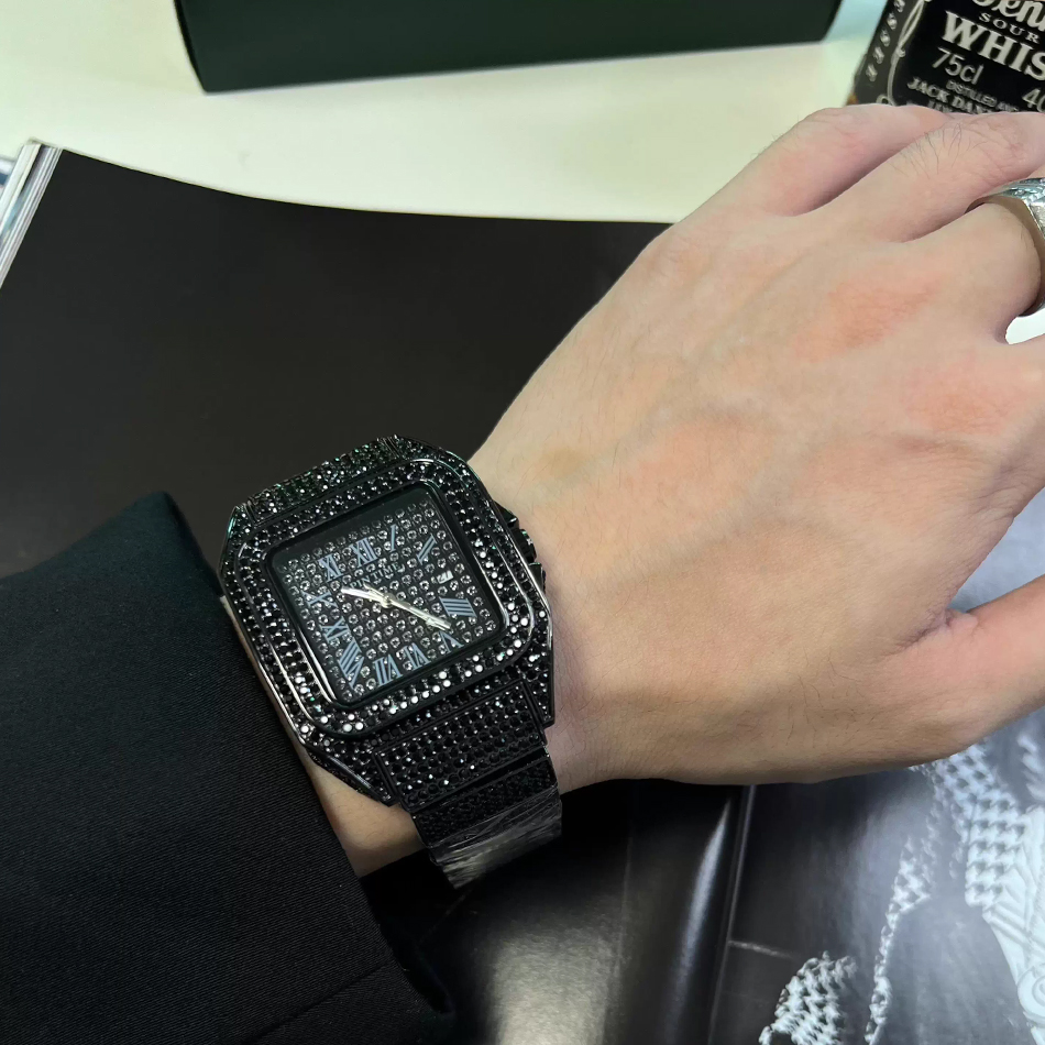 Montre carrée Ice Out dorée ou - Luxury Watch Iceberg avis et prix